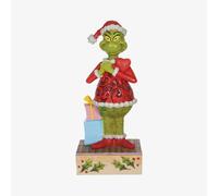 Jim Shore Designs Happy Grinch With Blinking Heart Figurine 6010782