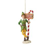 Jim Shore Elf Candy Cane Sign Ho Hanging Ornament