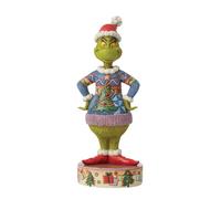 Jim Shore Enesco Dr. Seuss The Grinch Ugly Christmas Sweater Figurine, 8.66 Inch, Multicolor