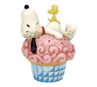 Jim Shore Snoopy Laying On Cupcake Figurine