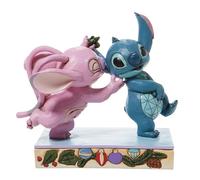 Jim Shore Stitch & Angel With Mistletoe Figurine
