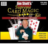 Jim Stott’s Supreme Card Magic Kit - Over 225 Tricks | Svengali, Stripper & Marked Decks | Vanishing Device & 3 Card Monte | Step-by-Step Instructions