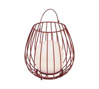 Nordlux Jim To-Go Outdoor Patio Terrace Metal Battery Powered Dimmable Led Light In Red (H) 30.3Cm