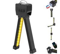 JIMACRO 500LM Gym Lamp for Posing, 7-Level Dimming LED Torch Rechargeable Work Light, 4 Light Modes Magnetic COB LED with Hanging Hook 180° Rotate, Inspection Light for Car Repair Emergency Garage
