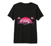 Jimbaran Beach Vacation Holiday Indonesia Flag Premium T-Shirt