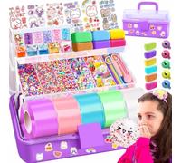 Jimcii Nano Tape Bubble Kit with Purple Box, Squishy Making Maker Kit, Nano Tape Bubbles