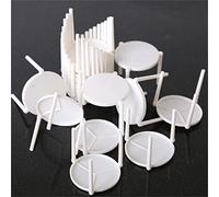 JIMCOM 200Pcs Pizza Saver, Saver Stand Pizza Box Stacks White Plastic Tripod Pizza Saver Stand for Restaurant Container, Catering Boxes & Food Take out Service