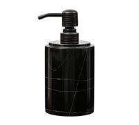 JIMEI Black Marble Hand or Dish Soap Dispenser for Bathroom & Kitchen Sink - Decorative Natural Marble Stone Liquid Soap/Lotion Dispenser - Stainless Steel Soap Dispenser Easy-Glide Pump - Refillable