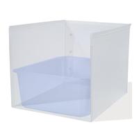 JIMEIQI 1Pc Cat Litter Box Enclosure, Pee Shields High Side Litter Box Enclosure, Cat Litter Box Splash Guard, Box Enclosure with Shield (Without Pan)