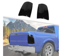 Jimen Fit for Dodge Ram 2009-2017, 2PCS Rear Taillight Trim Tint Smoked Tail Light Bezel Cover