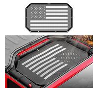 Jimen Front Mesh Sun Shade Bikini Top for 2007-2018 Jeep Wrangler JK & Unlimited 2 Door 4 Door (American USA Flag)