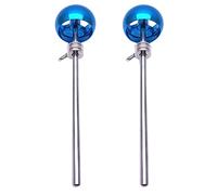Jimenez 2Pcs Bass Drum Pedal Beater Aluminum Alloy Hammer Head Percussion Instrument Accessory Parts,Blue