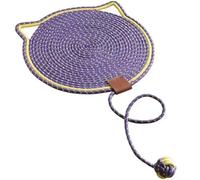 Jimenez 2PCS Cotton Rope Board Cat Scratching Post Mat Bed Mat Claw Sharpener Scrapers for Cat Grinding Nail Pad,F
