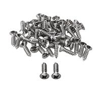 Jimenez 50x Guitar Bass Screws Parts for Scratchplates Pickguard, Silver