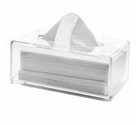 Jimenez Clear Acrylic Tissue Box Holder with Cover Tissue Dispenser Box Case for Countertop,Clear Plastic Dryer Sheet A