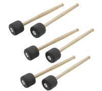 Jimenez Grey 12.8 Inch Foam Rubber Drum Sticks, Bass Drum Sticks, Non-Slip Bass Percussion Sticks, Percussion Accessories