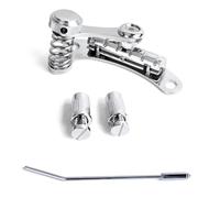 Jimenez Guitar Vibrato Tailpiece Tremolo, Flat Top Body Tremolo Unit Vibrato Bridge for LP SG Electric Guitars Silver