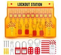 Jimenez Lockout Tagout Kits, Lockout Tagout Station with Devices for Industrial, Electric Power, Machinery Easy Install