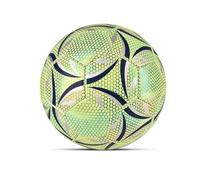 Jimenez Outdoor Glow Reflective Football Soccer Ball Official No.5 Ball PU Match Training Football Futbol Topu for Adults