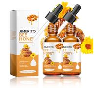Jimerito Honey Eye Drops - 2PC Bee Honey Eye Care, Moisturizing & Brightening Eye Drops, Hydrating Serum for Dry Eyes, 60ML - Gently Relieve Dryness, Fatigue & Support Clear Eyesight