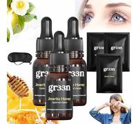 Jimerito Honey Eye Drops, GR33N Jimerito Honey Eye Drops, 100% Natural Organic Stingless Bee Honey Eye Drops for Dry Eyes, Gr33n Jimerito Honey for Eye, Clear Vision, Provides Instant Comfort (3)