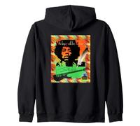 Jimi Hendrix_703_Back Printed Zip Hoodie