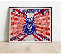 Jimi Hendrix Allman Bros 1970 Atlanta Pop Festival Tour Live Concert : A Huge 30"x24" Poster Print Vintage Retro Reproduction Perfect For Home Bedroom Living Room : BRING YOUR WALLS TO LIFE !