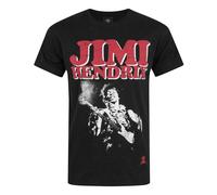 Jimi Hendrix Black Block Logo Short Sleeved T-Shirt Mens