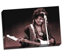 Jimi Hendrix Canvas Art Print Framed Picture Large 20x30 Inches A1