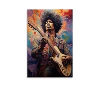 Jimi Hendrix Canvas Wall Art Living Modern Family Bedroom Music Movie Cartoon Poster 08x12inch(20x30cm) Unframe-style