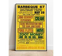 Jimi Hendrix Cream Pink Floyd The Move 1967 Live Tour Concert Poster :: Huge 36"x24" Poster Print Similar (Slightly Larger) to A1 Size : Retro Reproduction BRING YOUR WALLS TO LIFE !!