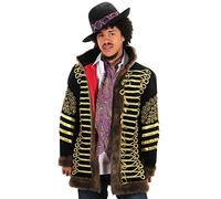 Jimi Hendrix Deluxe Jacket Costume for Men Officially Licensed Velvet Rock Star Outfit