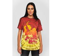 Jimi Hendrix Electric Ladyland Dip Dye T-Shirt in Red | Size: 2XL Jimi Hendrix Red 2XL