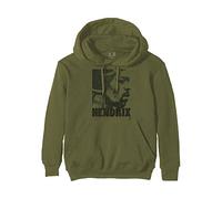 Jimi Hendrix - Felpa # S Unisex Green # Let Me Live