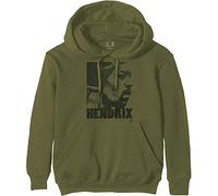 Jimi Hendrix - Felpa # Xxs Unisex Green # Let Me Live