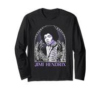 Jimi Hendrix Framed Illustration Tarot Vintage Band Long Sleeve T-Shirt