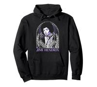 Jimi Hendrix Framed Illustration Tarot Vintage Band Pullover Hoodie