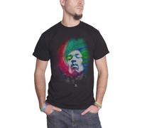 Jimi Hendrix Galaxy Portrait T-Shirt in Black | Size: Small Jimi Hendrix Black S