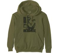 Jimi Hendrix - Felpa # S Unisex Green # Let Me Live