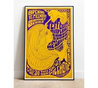 Jimi Hendrix Jefferson Airplane 1967 Concert Tour Live Promo : 36"x24" Poster BRING YOUR WALLS TO LIFE !