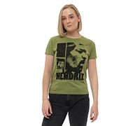 Jimi Hendrix Ladies Tshirt -S- Let Me Live Green