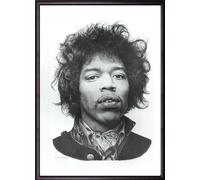Jimi Hendrix large A3 framed pencil print by artist Chris Burns APCB06