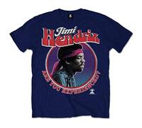 (M, Navy) Jimi Hendrix Are You Experienced T Shirt