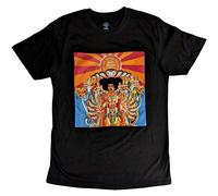 Jimi Hendrix Men's Axis Bold As Love Cotton T-Shirt in Black | Size: Medium Jimi Hendrix Black M