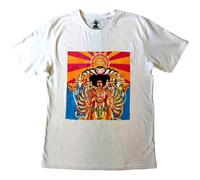 Jimi Hendrix Men's Axis Bold As Love Cotton T-Shirt in White | Size: XL Jimi Hendrix White XL