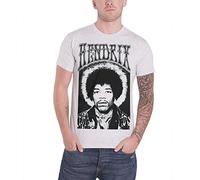 Jimi Hendrix Men's Halo Short Sleeve T-Shirt, Grey, Medium