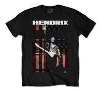 Jimi Hendrix Official Black Peace Flag Logo Kids T-Shirt Age 3-10 Years