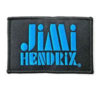 Jimi Hendrix Patch Stencil Logo new Official Black Iron On Jimi Hendrix Black
