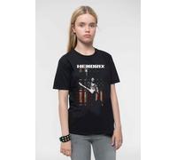 Jimi Hendrix Peace Flag T-Shirt in Black | Size: 7-8 Years Jimi Hendrix Black 7-8 Years