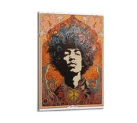 Jimi Hendrix Print Album Cover Signed Limited , Music Album Cover ,Pop Hip Hop Rap Singer Star Music Poster Aesthetic Canvas Wall Art for Girl And Boy Teens Dorm Decor 08x12inch(20x30cm) Frame-style